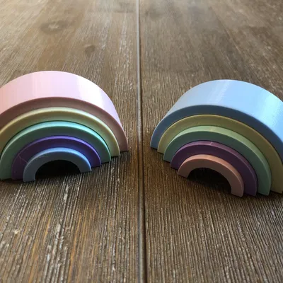 Cầu vồng dễ thương tạo ra từ Tinkercad