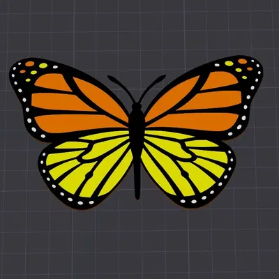 Bướm MMU nhiều màu sắc cho máy in Bambu Labs X1C