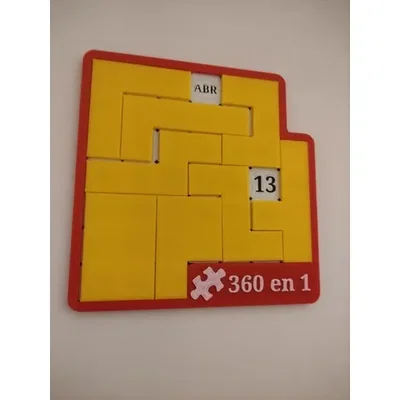 Bộ xếp hình 365 ngày với thiết kế đổi màu