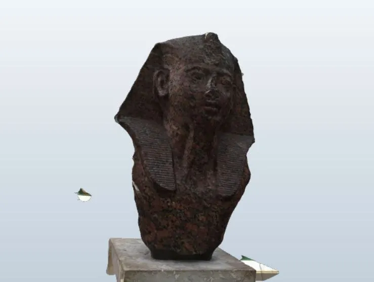 Tượng Pharaon Ai Cập từ Bảo tàng Anh 3D Scan - Image 2