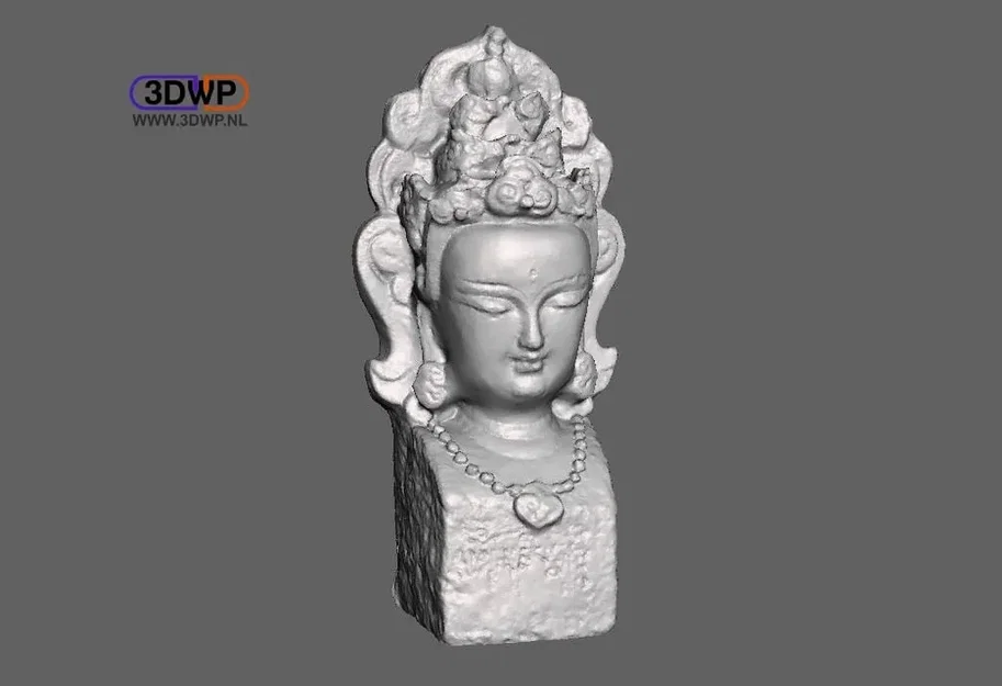Tượng Phật đầu người mô phỏng từ quét 3D - Image 1