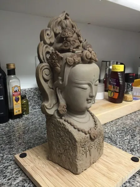 Tượng Phật đầu người mô phỏng từ quét 3D - Image 3