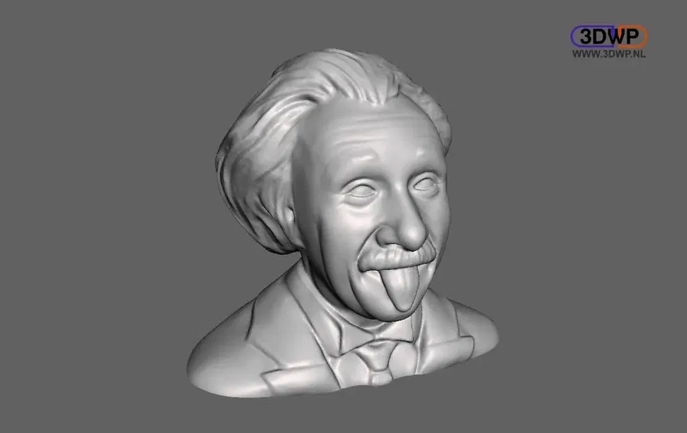Tượng bán thân Albert Einstein được chỉnh sửa 3D - Image 1