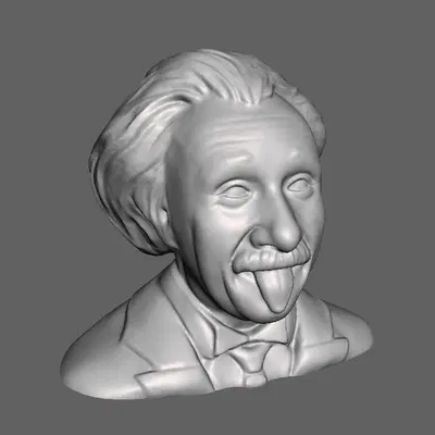 Tượng bán thân Albert Einstein được chỉnh sửa 3D