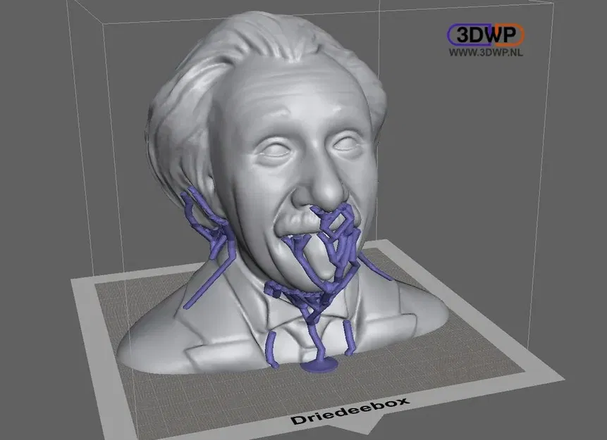 Tượng bán thân Albert Einstein được chỉnh sửa 3D - Image 2