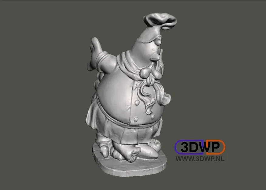 Tượng gà 3D với khả năng giữ chai - Image 1
