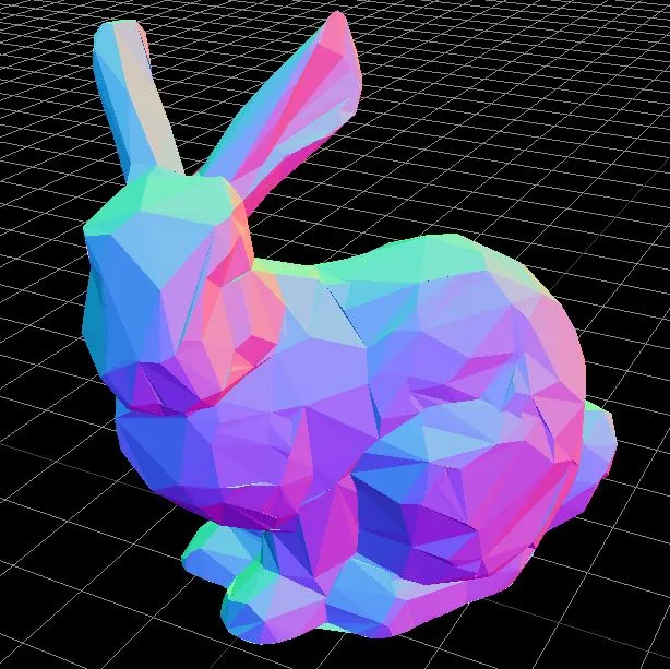 Thỏ Low Poly Dễ Thương cho Mô Hình 3D - Image 1