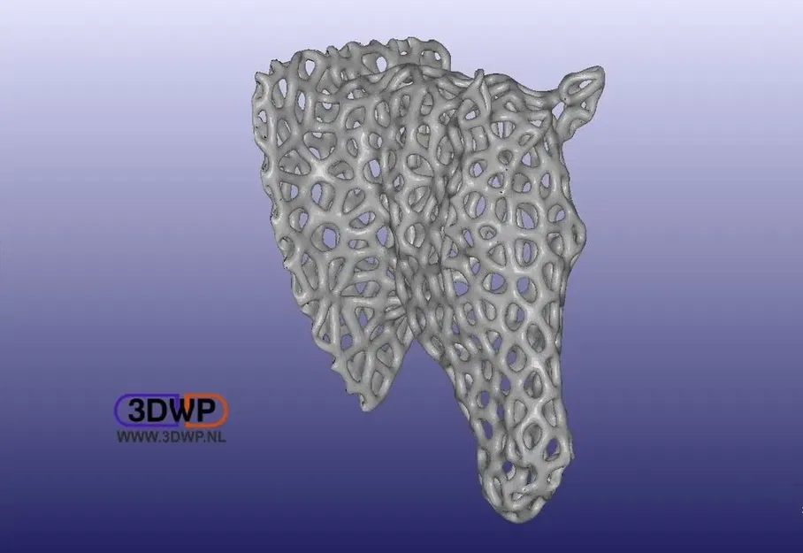 Đầu ngựa phong cách Voronoi - Image 1