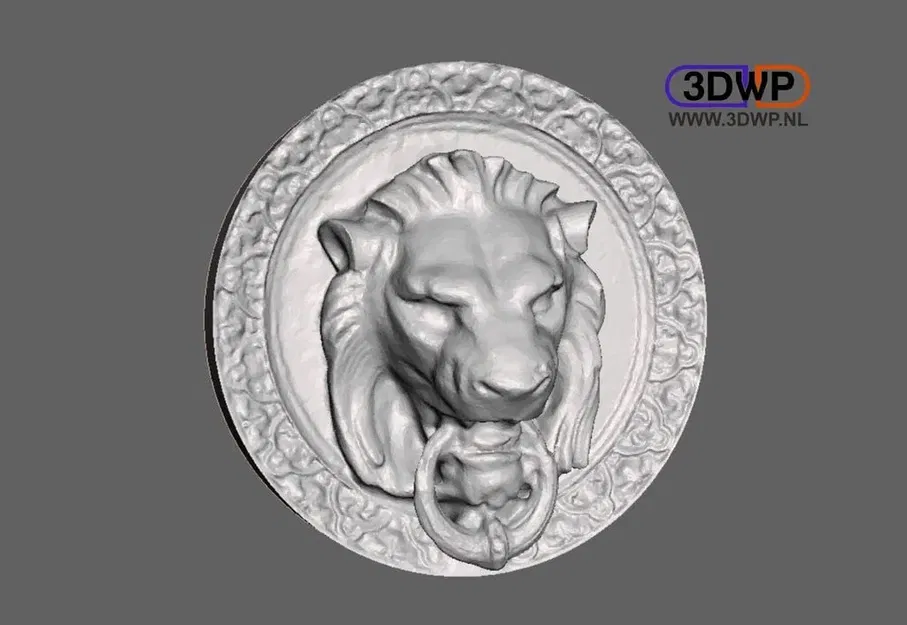 Mặt hổ cửa 3D treo tường nghệ thuật - Image 1