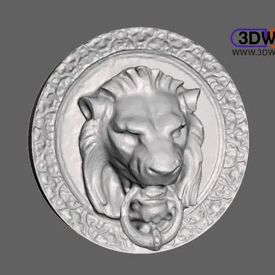 Mặt hổ cửa 3D treo tường nghệ thuật