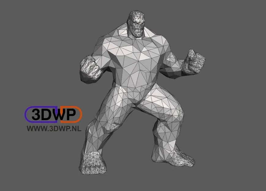 Hulk phong cách low poly độc đáo và vui nhộn - Image 1