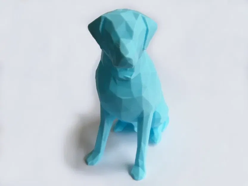 Bức tượng Labrador phong cách Low Poly - Image 1