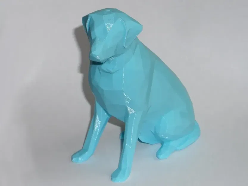 Bức tượng Labrador phong cách Low Poly - Image 2