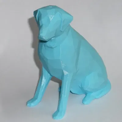 Bức tượng Labrador phong cách Low Poly
