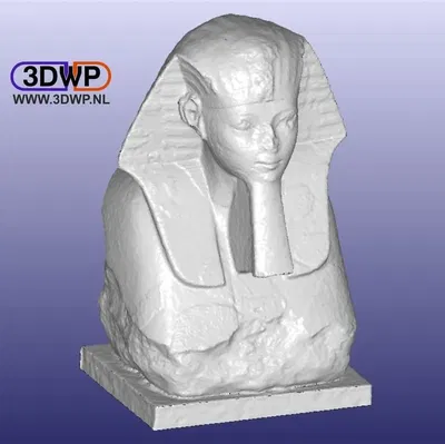Tượng nhân sư Hatshepsut quét 3D