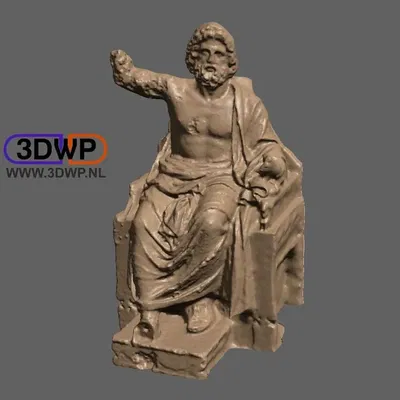 Tượng thần Zeus in 3D với thiết kế có thể in được