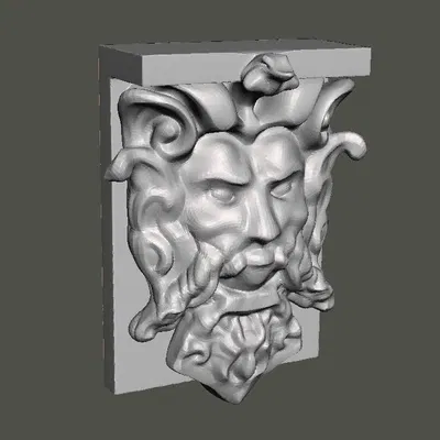 Giá treo tường hình người đàn ông có râu