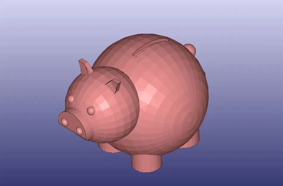 Két tiền heo thiết kế dạng rỗng với đáy phẳng - Image 1