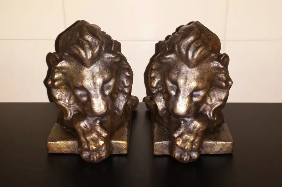 Tượng sư tử 3D quét từ tác phẩm điêu khắc ngoài trời - Image 3