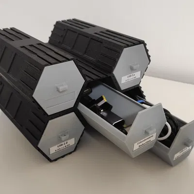 Hộp hình lục giác mô-đun có ngăn kéo độc lập