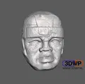 Đầu lâu Olmec treo tường nghệ thuật cổ đại - Thumbnail 1