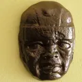 Đầu lâu Olmec treo tường nghệ thuật cổ đại - Thumbnail 4