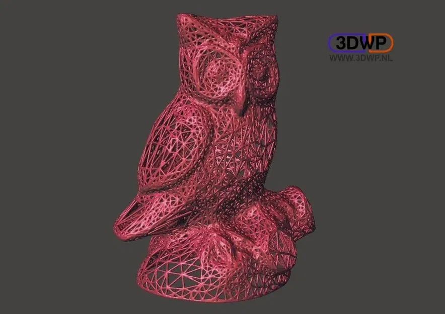 Tượng cú 3D quét phong cách Voronoi - Image 1