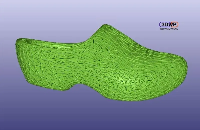 Giày gỗ lưới phong cách Voronoi - Image 1