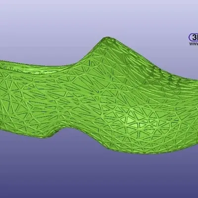 Giày gỗ lưới phong cách Voronoi
