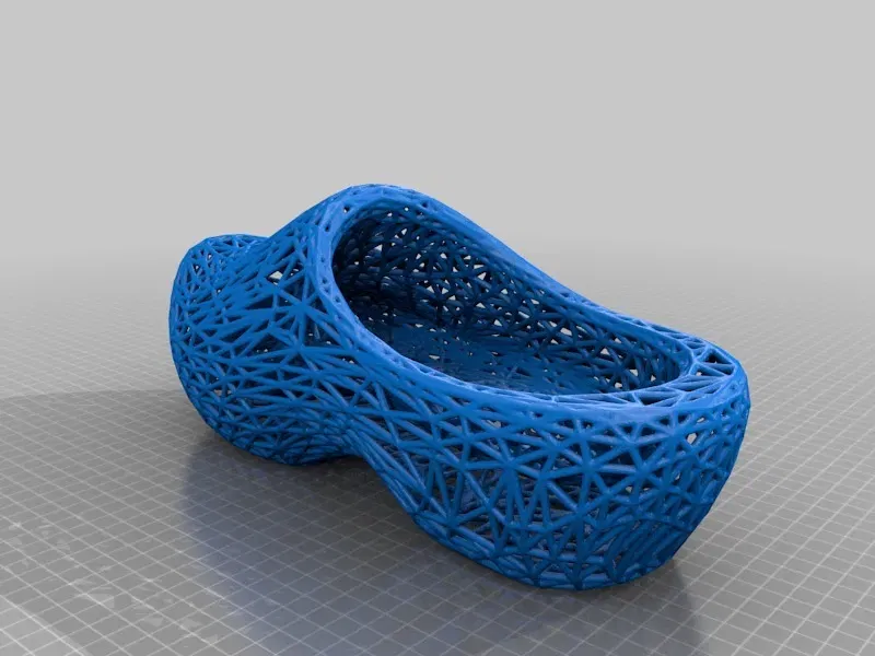 Giày gỗ phong cách Voronoi 3D từ Hà Lan - Image 2