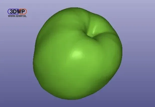 Táo được quét 3D bằng máy quét Artec MH - Image 1