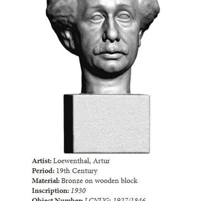 Tượng bán thân Albert Einstein quét 3D từ Usher Gallery