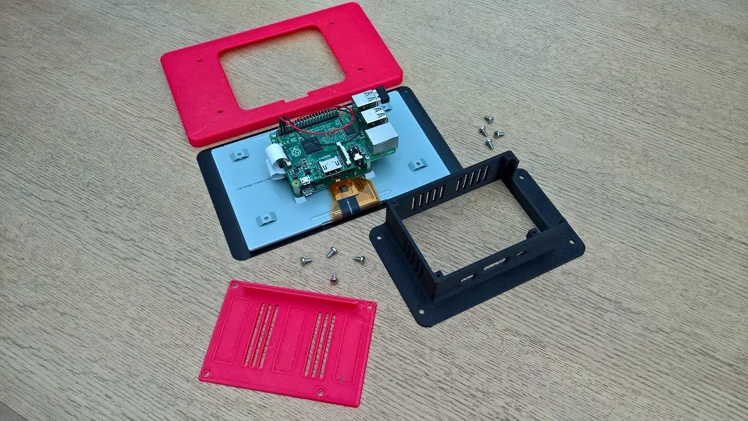 Vỏ hộp màn hình cảm ứng 7 inch cho Raspberry Pi 2 và 3 - Image 4