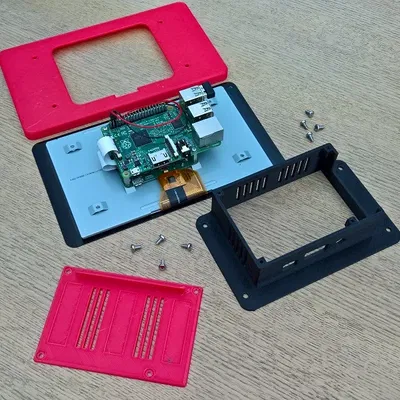 Vỏ hộp màn hình cảm ứng 7 inch cho Raspberry Pi 2 và 3