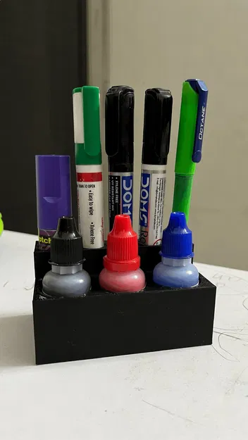 Giá đỡ bút lông bảng trắng và chai mực - Image 1