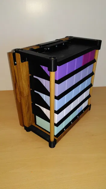 Tường lưu trữ Gridfinity có thể gập lại cho 50 thùng chứa - Image 2