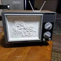 Hộp đèn lithophane kiểu TV ống retro - Thumbnail 3