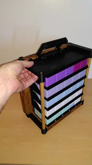 Tường lưu trữ Gridfinity có thể gập lại cho 50 thùng chứa - Image 5