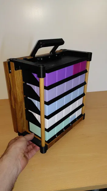 Tường lưu trữ Gridfinity có thể gập lại cho 50 thùng chứa - Image 6