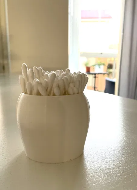 Hộp đựng bông tăm in theo chế độ vase - Image 1