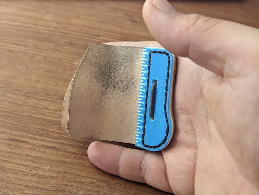 Bảng ngón tay da cho bắn cung barebow - Image 3