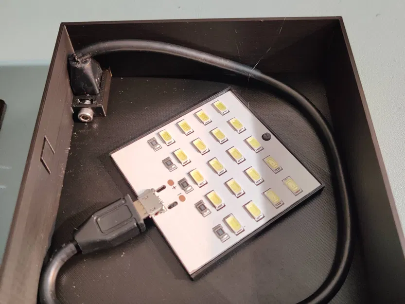 Hộp lithophane với đèn LED và cáp USB - Image 2