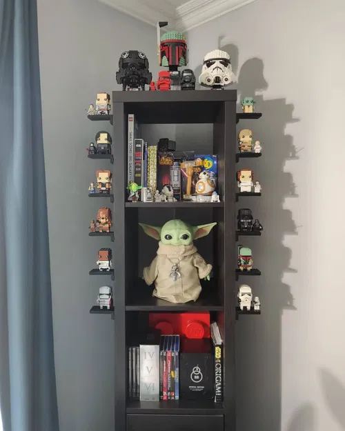 Giá đỡ bên cho bộ Lego BrickHeadz trên kệ IKEA KALLAX - Image 2