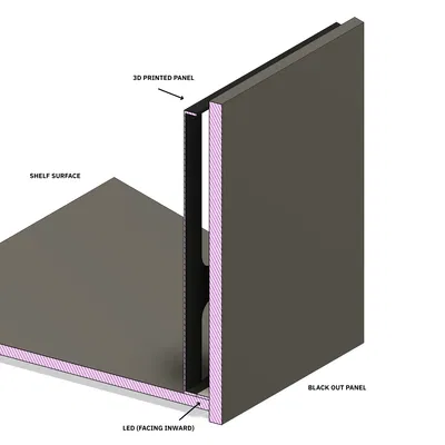 Nền phong cách Đế chế trong Star Wars cho kệ IKEA KALLAX