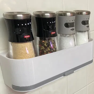 Giá đỡ gia vị với khay vệ sinh có thể tháo rời