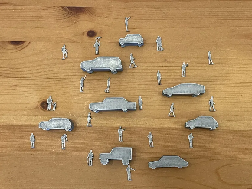 Mô hình người và xe cộ tỷ lệ 1:100 cho kiến trúc - Image 1