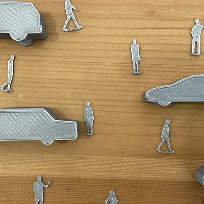 Mô hình người và xe cộ tỷ lệ 1:100 cho kiến trúc