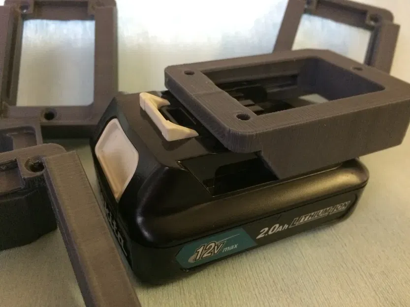 Giá đỡ pin 12V cho dụng cụ không dây Makita với khóa chống rơi - Image 4