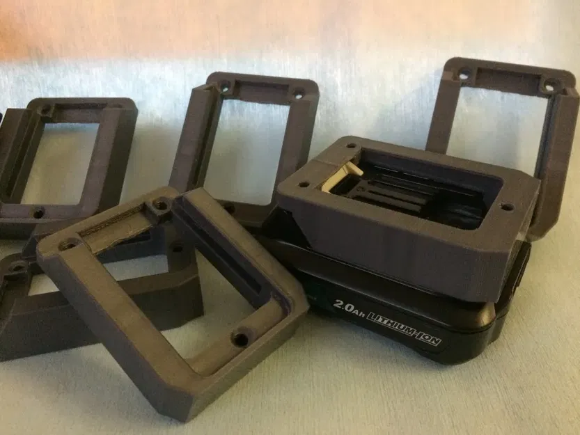 Giá đỡ pin 12V cho dụng cụ không dây Makita với khóa chống rơi - Image 7