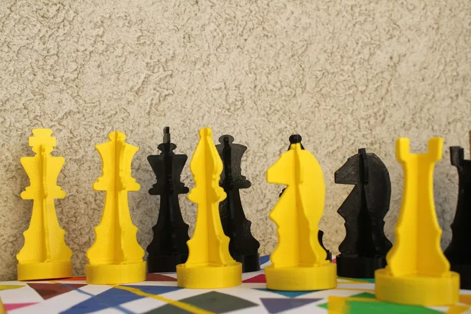 Bộ quà tặng trò chơi cờ vua xe đạp ghép hình - Image 3